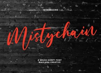 Mistychain Brush Font