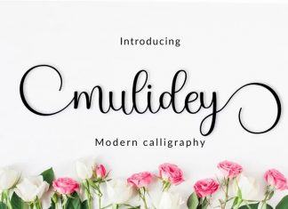 Mulidey Calligraphy Font