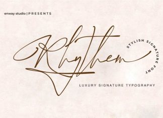Rhythem Script Font