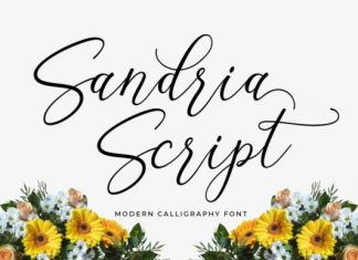 Sandria Script Font