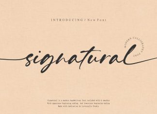 Signatural Handwritten Font