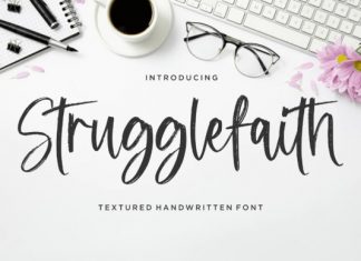 Strugglefaith Brush Font