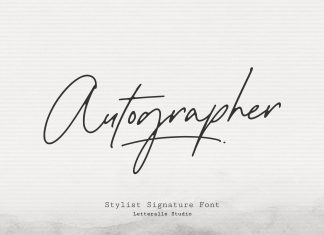 Autographer Handwritten Font