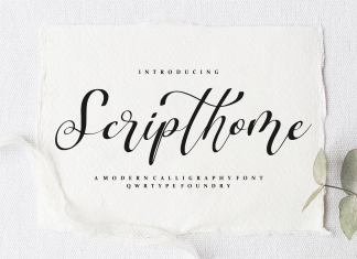 Scripthome Script Font