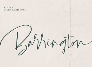 Barrington Script Typeface