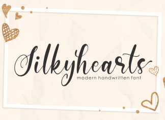 Silkyhearts Script Font