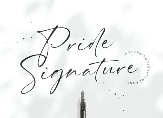 Pride Signature Typeface