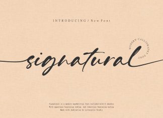 Signatural Script Typeface