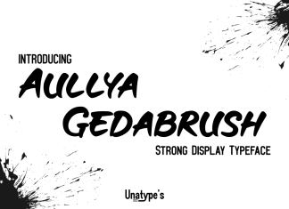 Aullya Gedabrush Script Font