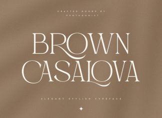 Brown Casalova Serif Font