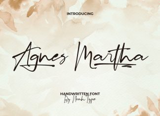 Agnes Martha Handwritten Font