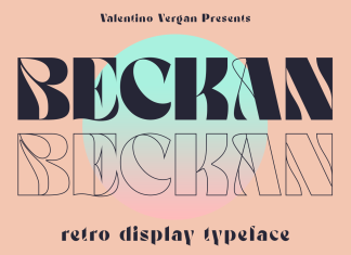Beckan Display Font