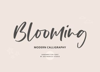 Blooming Script Font