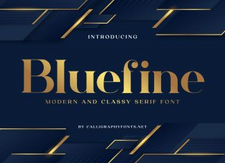 Bluefine Serif Font