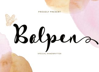 Bolpen Calligraphy Font