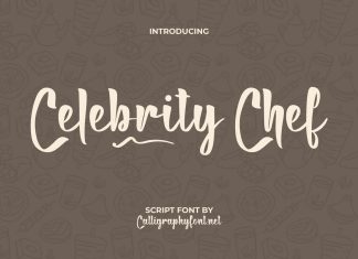 Celebrity Chef Script Font