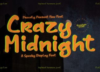 Crazy Midnight Display Font