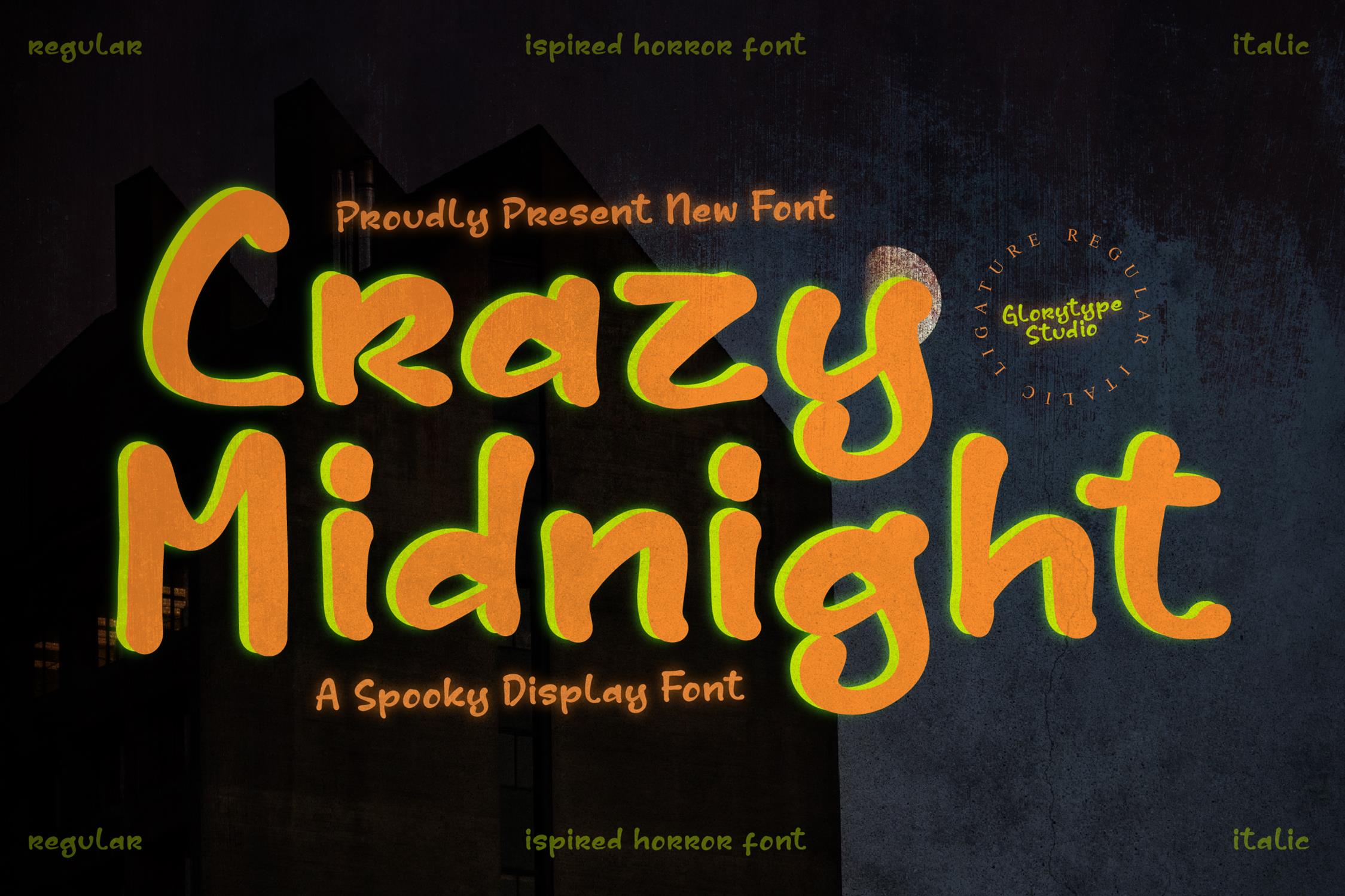 Crazy Midnight Display Font