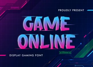Game Online Display Font