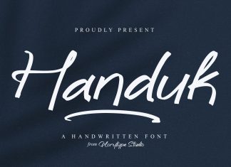 Handuk Handwritten Font