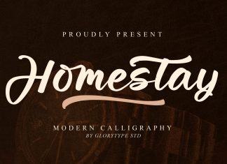 Homestay Script Font