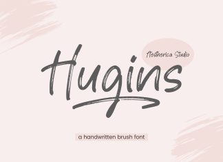 Hugins Brush Font