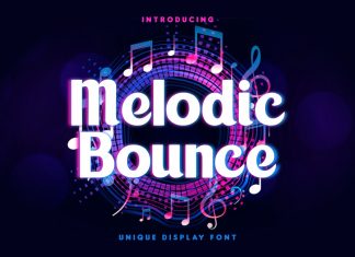 Melodic Bounce Display Font