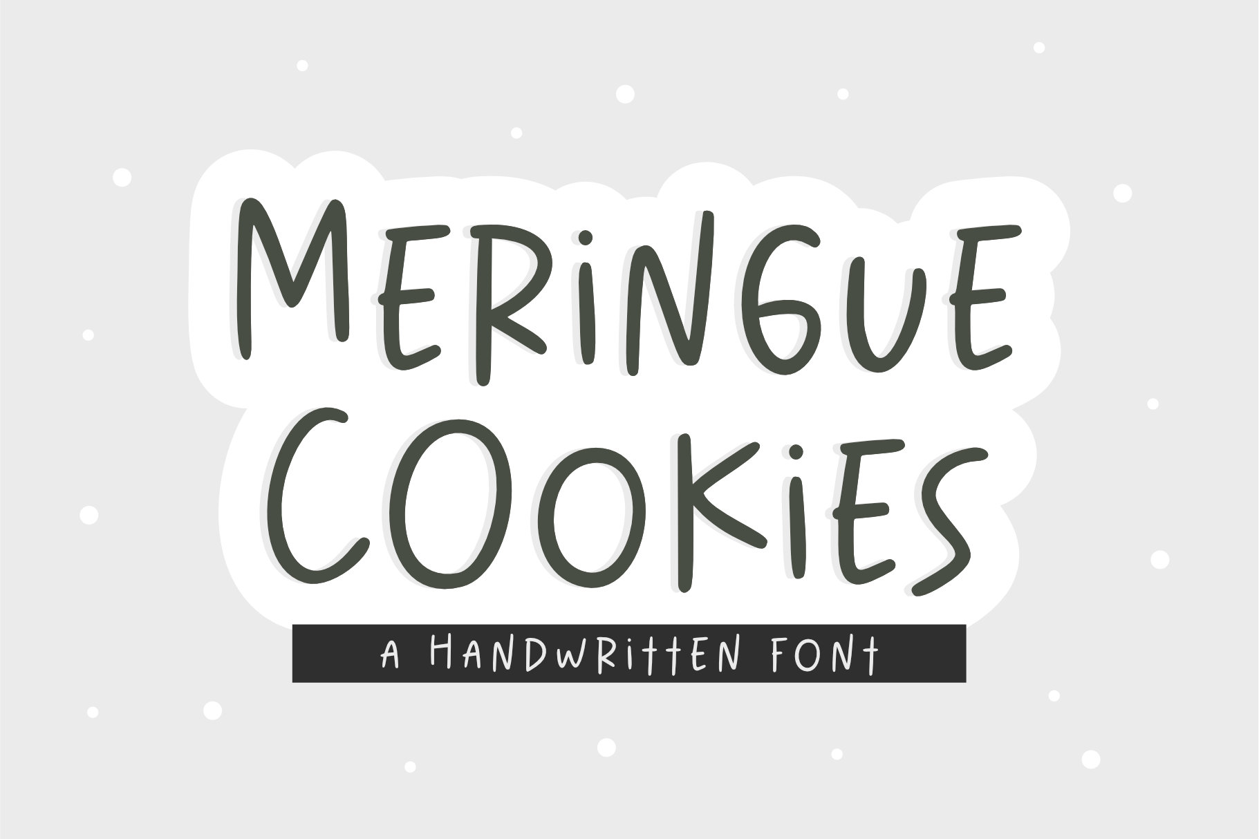 Meringue Cookies Display Font
