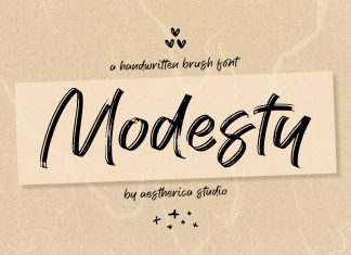 Modesty Brush Font