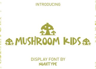 Mushroom Kids Display Font