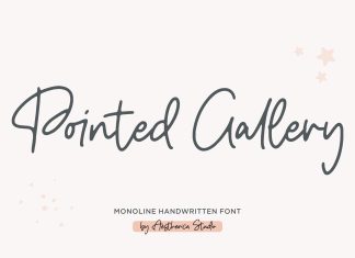 Pointed Gallery Handwritten Font