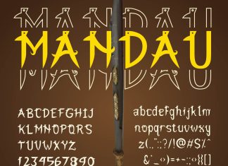 Mandau Display Font