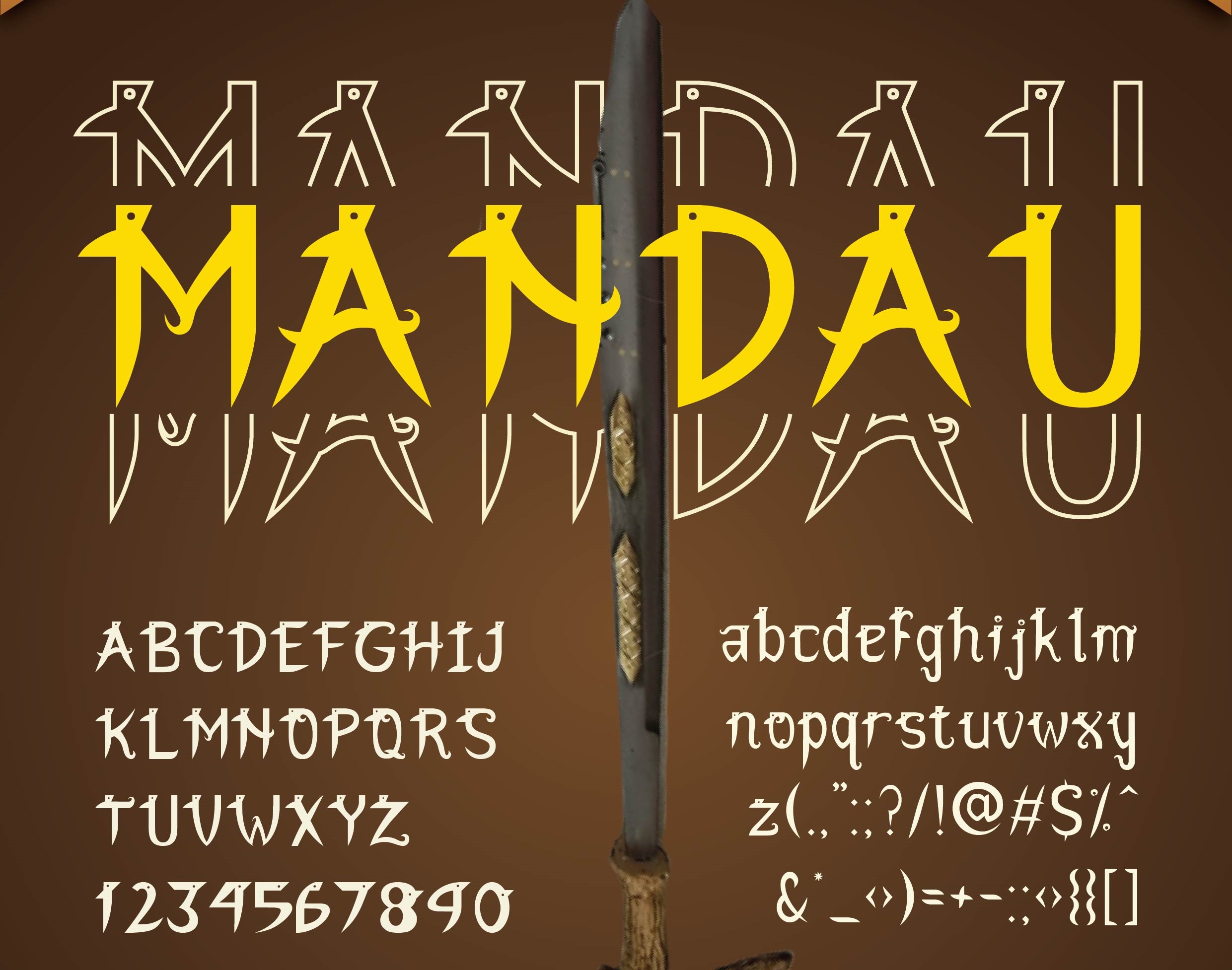 Mandau Display Font