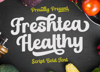 Freshtea Healthy Script Font