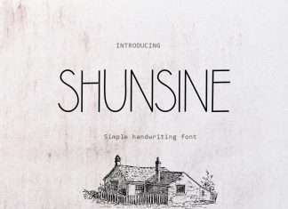 Shunsine Script Font