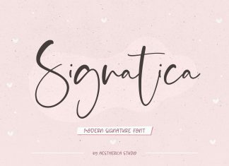Signatica script Font