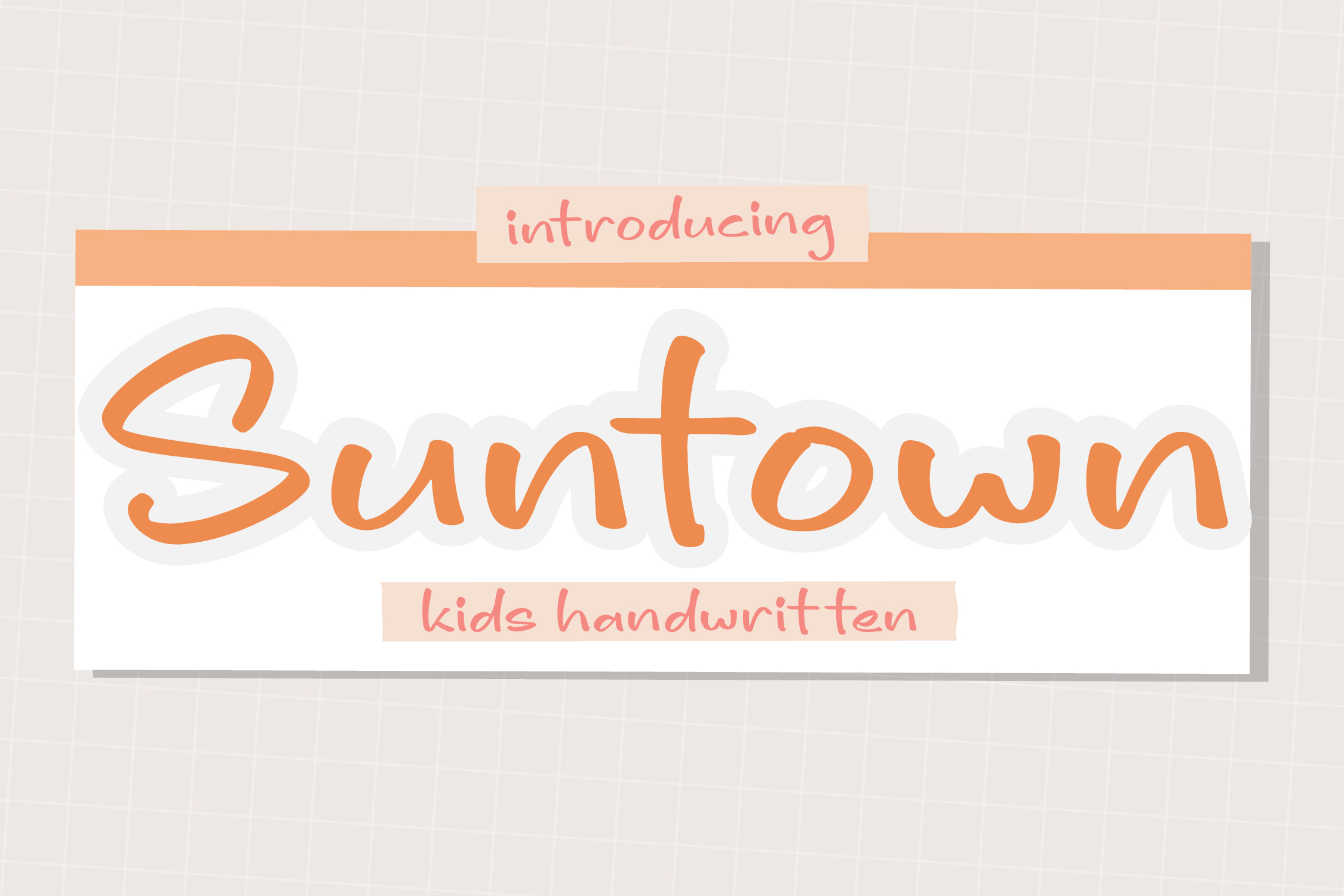 Suntown Display Font