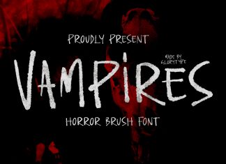 Vampires Brush Font