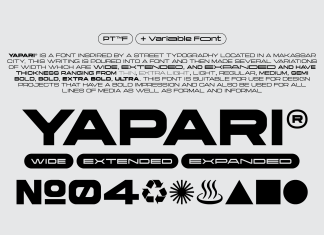 Yapari Sans Serif Font