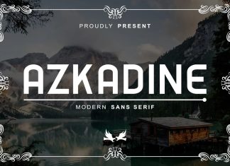 Azkadine Sans Serif Font