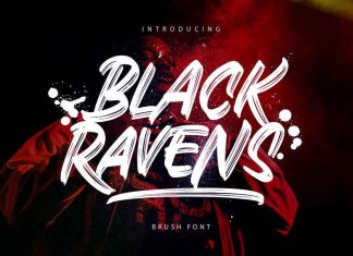 Black Ravens Brush Font