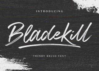 Bladekill Brush Font