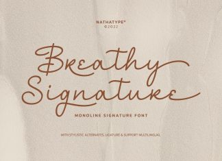 Breathy Signature Font