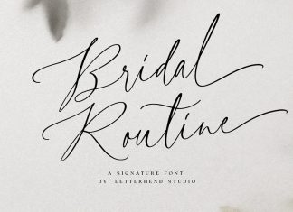 Bridal Routine Calligraphy Font