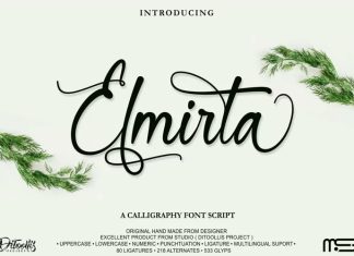 Elmirta Script Font