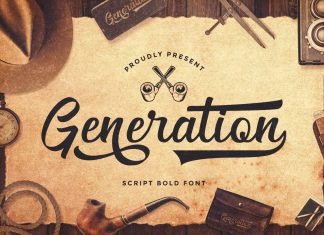 Generation Calligraphy Font
