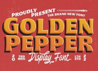 Golden Pepper Display Font