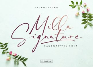 Milla Signature Font