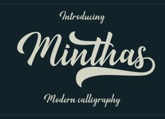 Minthas Calligraphy Font