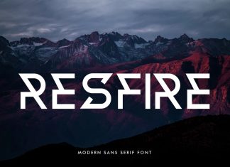 Resfire Display Font